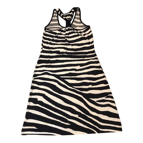 CALVIN KLEIN Dress/Cover-Up Slip On Stripes Navy/White Size Measures S - Picture 4 of 5